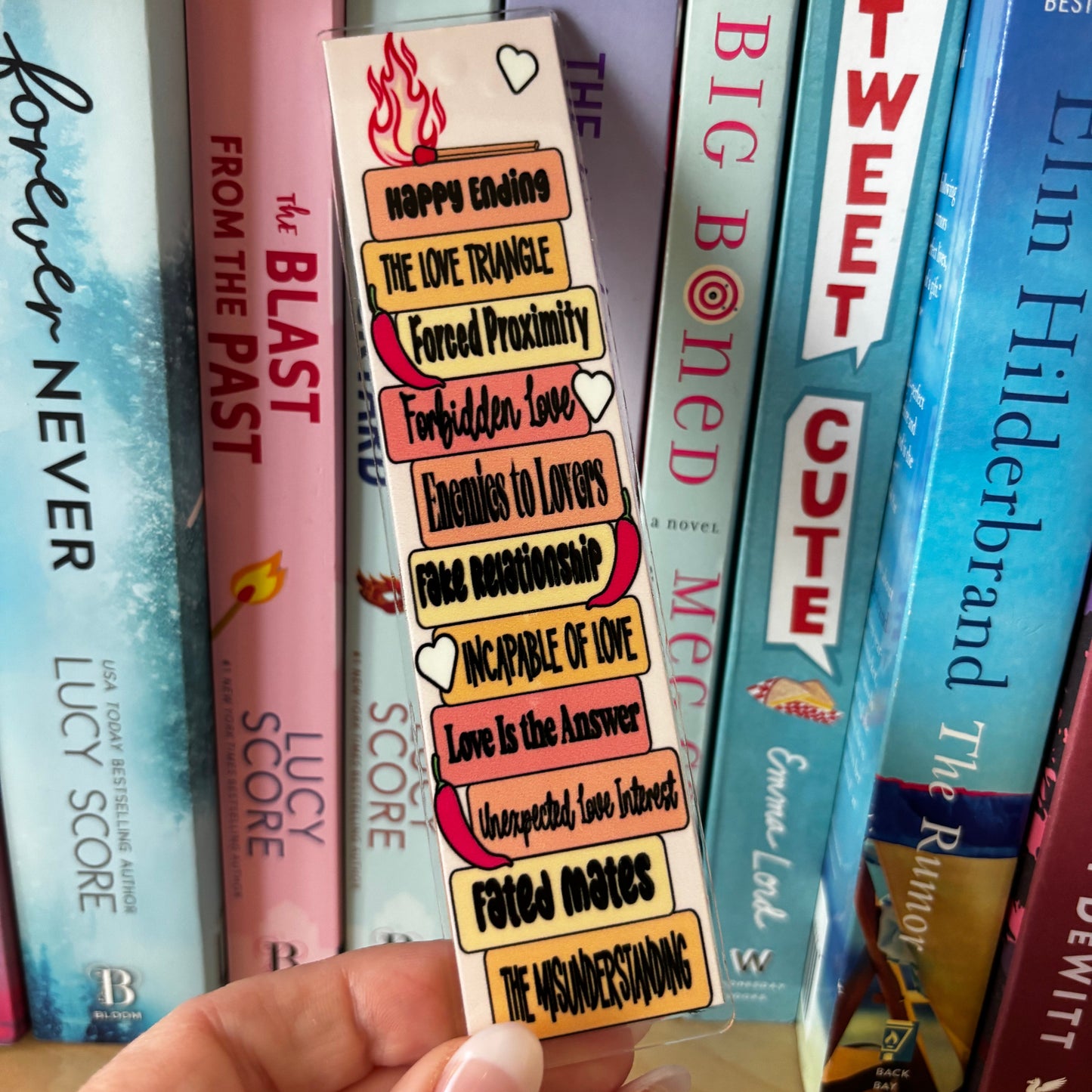 Romance Bookstack Bookmark